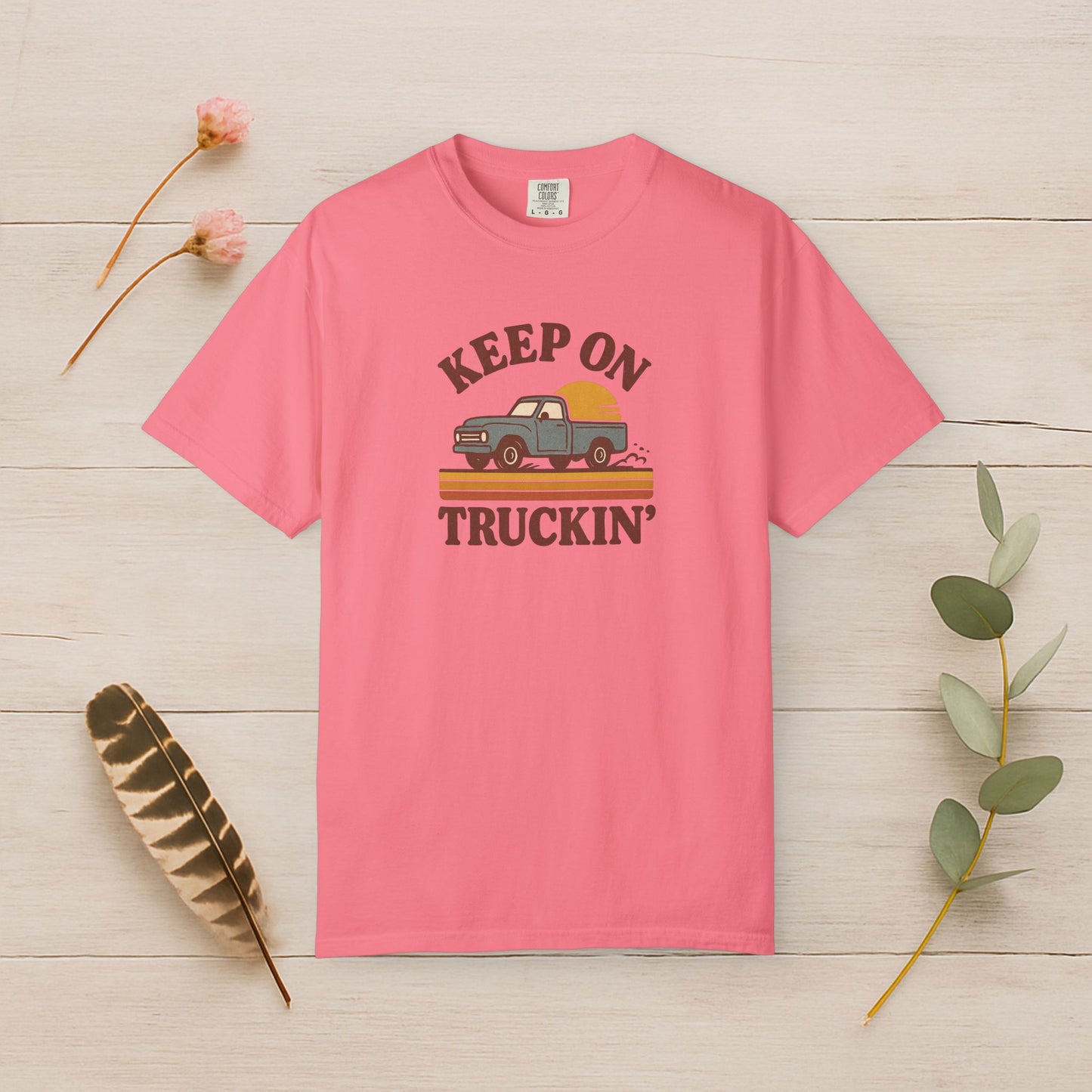 Keep On Truckin’ Retro Vibes Tee