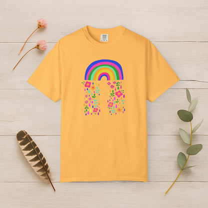 Rainbow Bloom Shower Tee