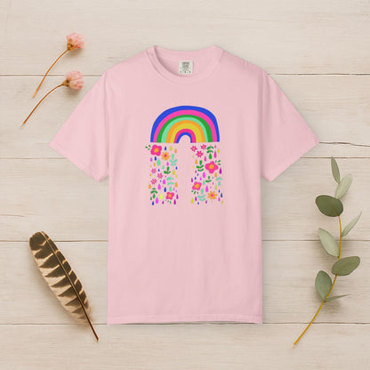 Rainbow Bloom Shower Tee