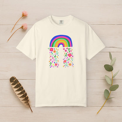 Rainbow Bloom Shower Tee