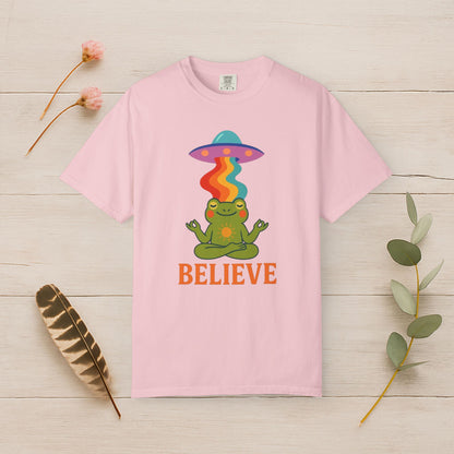 Meditating Frog & Colorful UFO Tee